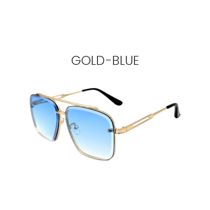 🔥HOT SALE -  Retro färgövergångssolglasögon UV400-skydd