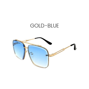 🔥HOT SALE -  Retro färgövergångssolglasögon UV400-skydd
