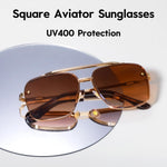 Ladda upp bild till gallerivisning, 🔥HOT SALE -  Retro färgövergångssolglasögon UV400-skydd
