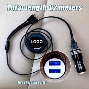 3 In 1 Cable Mini Car Fast Charging Charger