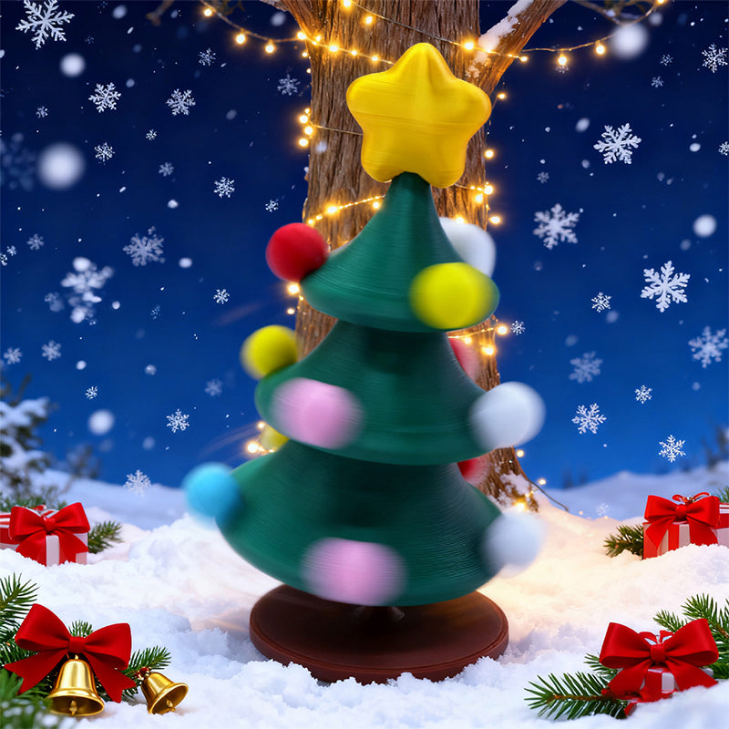 🎄 3D-printad gungande julgranleksak 🎁