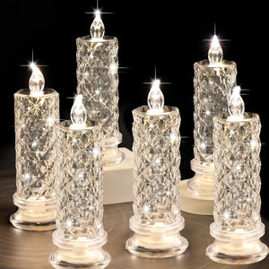 🌹 LED-ljus utan låga med rosskugga
