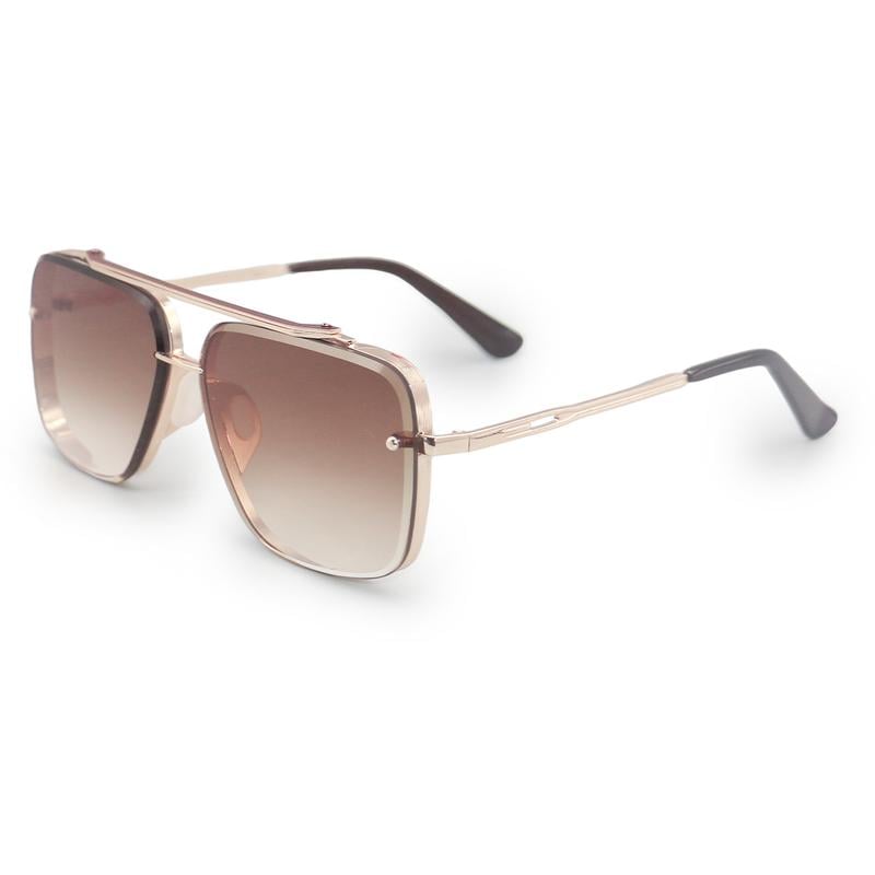 🔥HOT SALE -  Retro färgövergångssolglasögon UV400-skydd