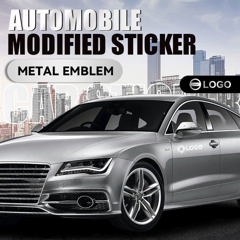 Metal Emblem Automobile Modified Sticker 4PCS