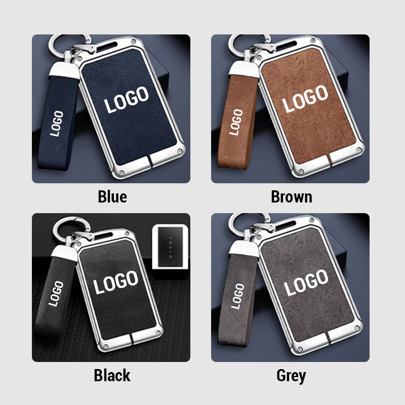 Suitable For Tesla Series-Genuine Leather Key Cover
