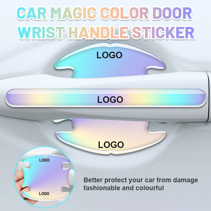 Car Magic Color Door Wrist Handle Sticker（8 piece set）