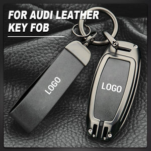 Suitable For Audi Series - Genuine Leather Key Cover