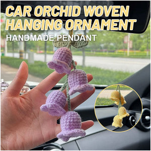 Car Orchid Woven Hanging Ornament