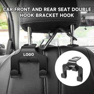 Car Front And Rear Seat Double Hook Bracket Hook