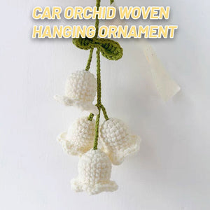 Car Orchid Woven Hanging Ornament