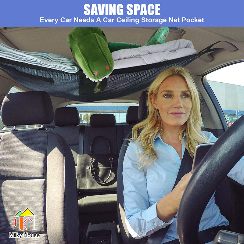 Car Ceiling Storage Net Truck Pocket Universal